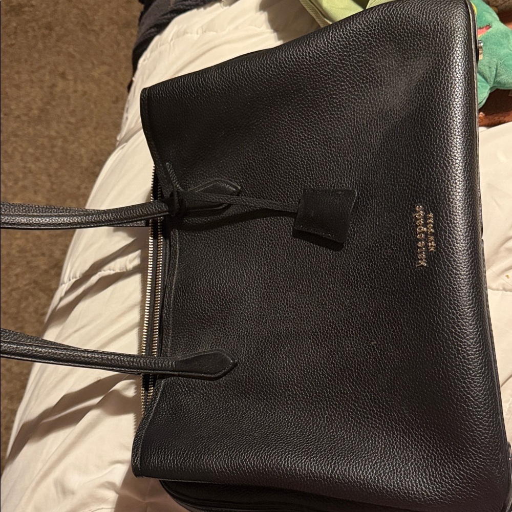 Kate Spade Black Leather Work Bag